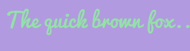 Image with Font Color 92E1A6 and Background Color B29AE1